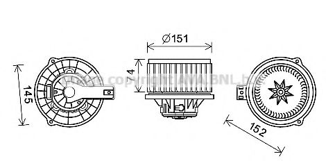 Imagine Electromotor, ventilatie interioara PRASCO KA8253