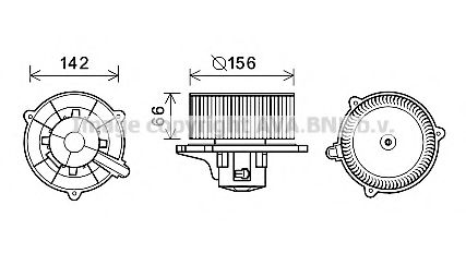 Imagine Electromotor, ventilatie interioara PRASCO KA8254