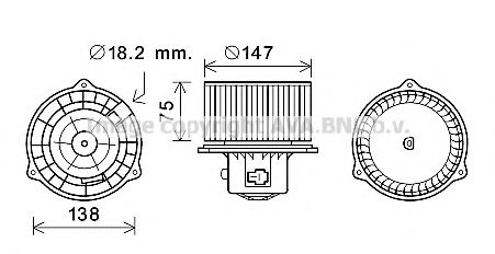 Imagine Electromotor, ventilatie interioara PRASCO KA8256