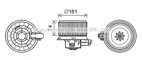 Imagine Electromotor, ventilatie interioara PRASCO KA8257