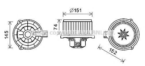 Imagine Electromotor, ventilatie interioara PRASCO KA8260