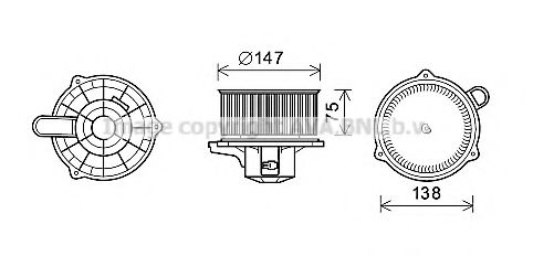 Imagine Electromotor, ventilatie interioara PRASCO KA8262