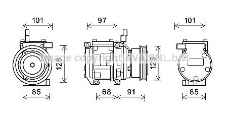 Imagine Compresor, climatizare PRASCO KAAK208