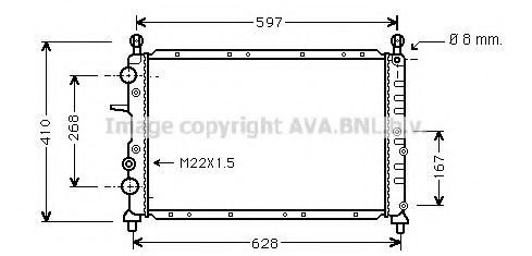 Imagine Radiator, racire motor PRASCO LC2073