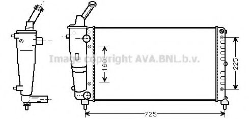 Imagine Radiator, racire motor PRASCO LC2083