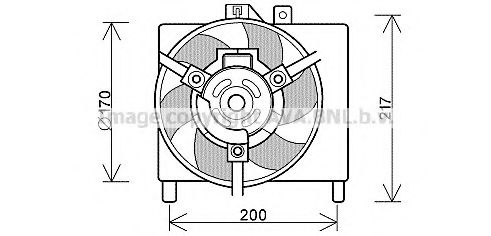 Imagine Ventilator, radiator PRASCO MC7504