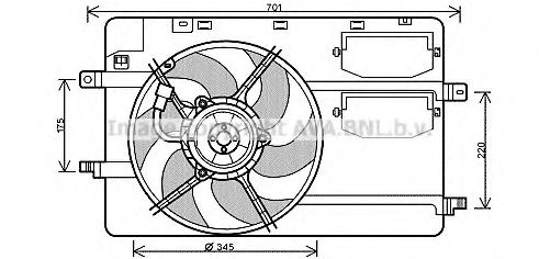 Imagine Ventilator, radiator PRASCO MC7506