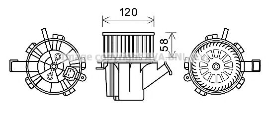 Imagine Electromotor, ventilatie interioara PRASCO MC8018