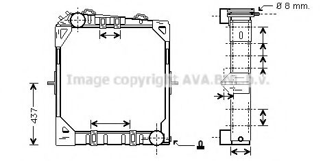 Imagine Radiator, racire motor PRASCO ME2108