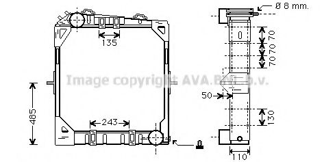 Imagine Radiator, racire motor PRASCO ME2168