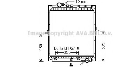 Imagine Radiator, racire motor PRASCO ME2182