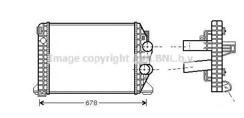 Imagine Intercooler, compresor PRASCO ME4198