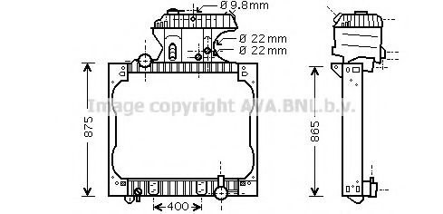 Imagine Radiator, racire motor PRASCO MN2015