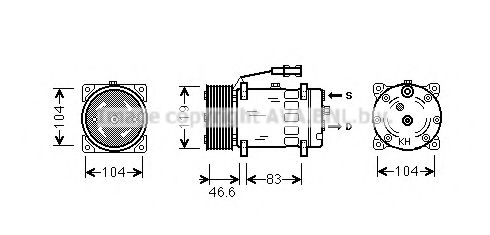 Imagine Compresor, climatizare PRASCO MNAK061