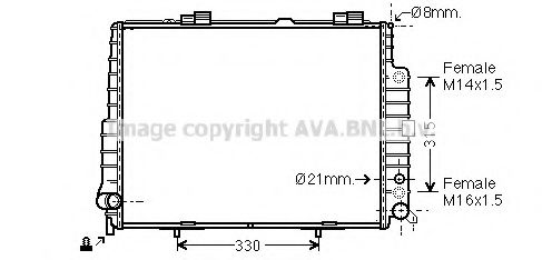 Imagine Radiator, racire motor PRASCO MS2304