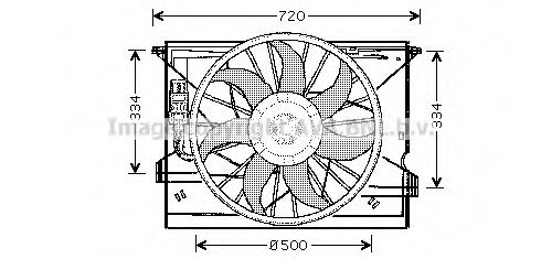 Imagine Ventilator, radiator PRASCO MS7508