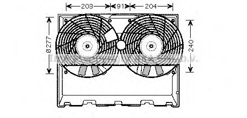 Imagine Ventilator, radiator PRASCO MS7515