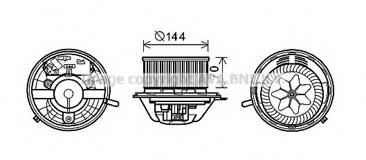 Imagine Electromotor, ventilatie interioara PRASCO MS8608