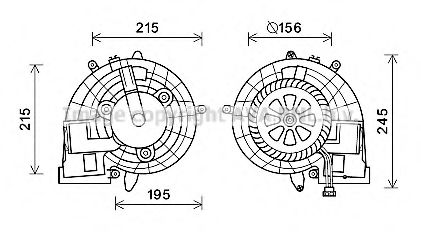 Imagine Electromotor, ventilatie interioara PRASCO MS8612