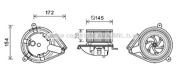 Imagine Electromotor, ventilatie interioara PRASCO MS8626