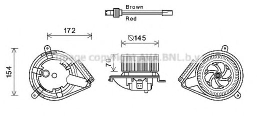 Imagine Electromotor, ventilatie interioara PRASCO MS8627