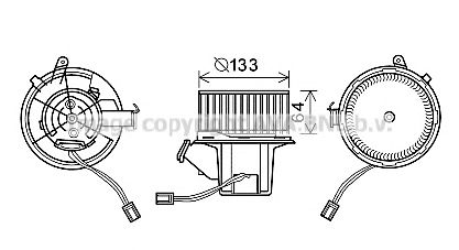 Imagine Electromotor, ventilatie interioara PRASCO MS8629