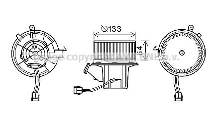 Imagine Electromotor, ventilatie interioara PRASCO MS8630