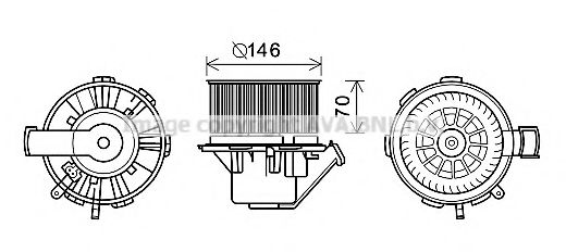 Imagine Electromotor, ventilatie interioara PRASCO MS8648