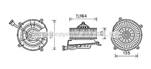 Imagine Electromotor, ventilatie interioara PRASCO MS8651