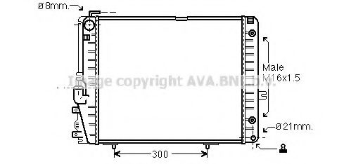 Imagine Radiator, racire motor PRASCO MSA2072