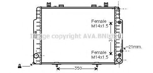 Imagine Radiator, racire motor PRASCO MSA2131