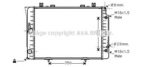 Imagine Radiator, racire motor PRASCO MSA2151