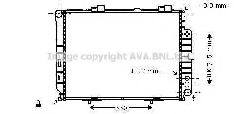 Imagine Radiator, racire motor PRASCO MSA2228