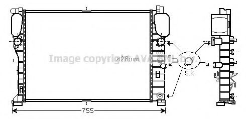 Imagine Radiator, racire motor PRASCO MSA2459