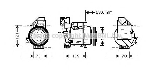 Imagine Compresor, climatizare PRASCO MSK075