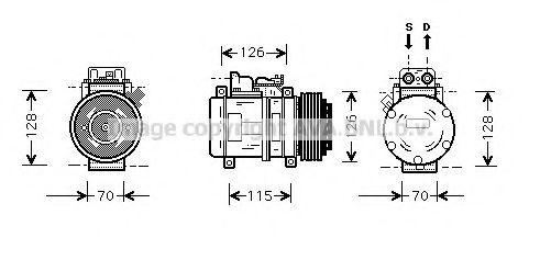 Imagine Compresor, climatizare PRASCO MSK087