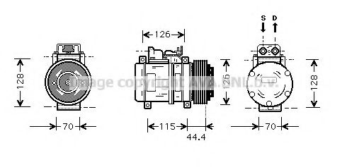 Imagine Compresor, climatizare PRASCO MSK116