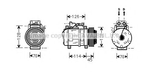 Imagine Compresor, climatizare PRASCO MSK278