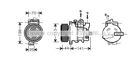 Imagine Compresor, climatizare PRASCO MSK401