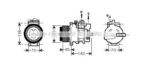 Imagine Compresor, climatizare PRASCO MSK430