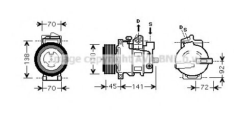 Imagine Compresor, climatizare PRASCO MSK433