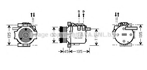 Imagine Compresor, climatizare PRASCO MSK456