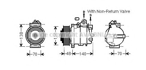 Imagine Compresor, climatizare PRASCO MSK565