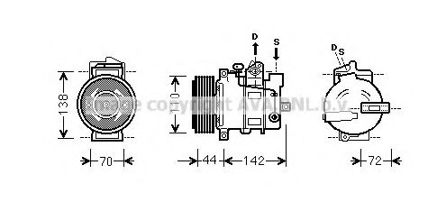 Imagine Compresor, climatizare PRASCO MSK571