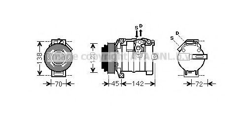 Imagine Compresor, climatizare PRASCO MSK574