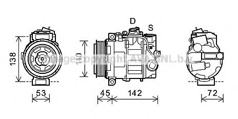 Imagine Compresor, climatizare PRASCO MSK577