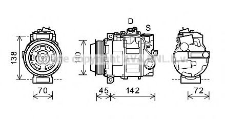 Imagine Compresor, climatizare PRASCO MSK586