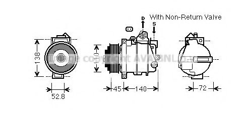 Imagine Compresor, climatizare PRASCO MSK587