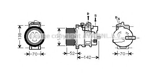 Imagine Compresor, climatizare PRASCO MSK590