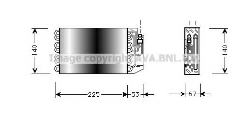 Imagine evaporator,aer conditionat PRASCO MSV029